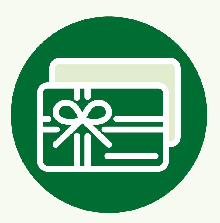 Icon eines Geschenkgutscheins mit Schleife